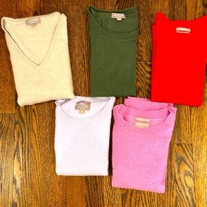 J Crew Cashmere Sweaters Bundle (5) XS